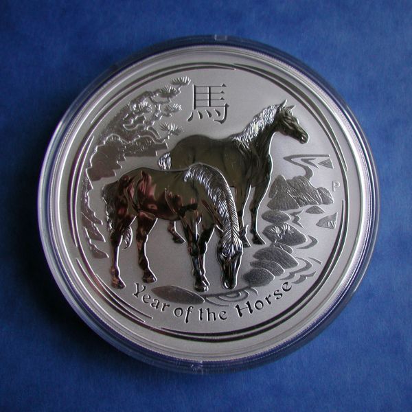 1kg Lunar II Pferd year of the Horse 1000 g Silbermünze silver silber