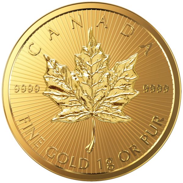 Maple Leaf 1g 1 Gramm Goldmünze 2016 Gold coin
