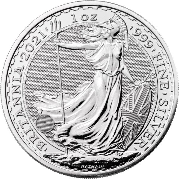 Britannia 2021 1oz Silbermünze Silver neues Design